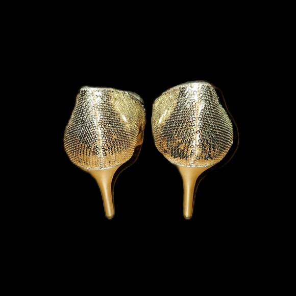 Betsey Johnson Glittering Gold Pumps - Picture 4 of 6